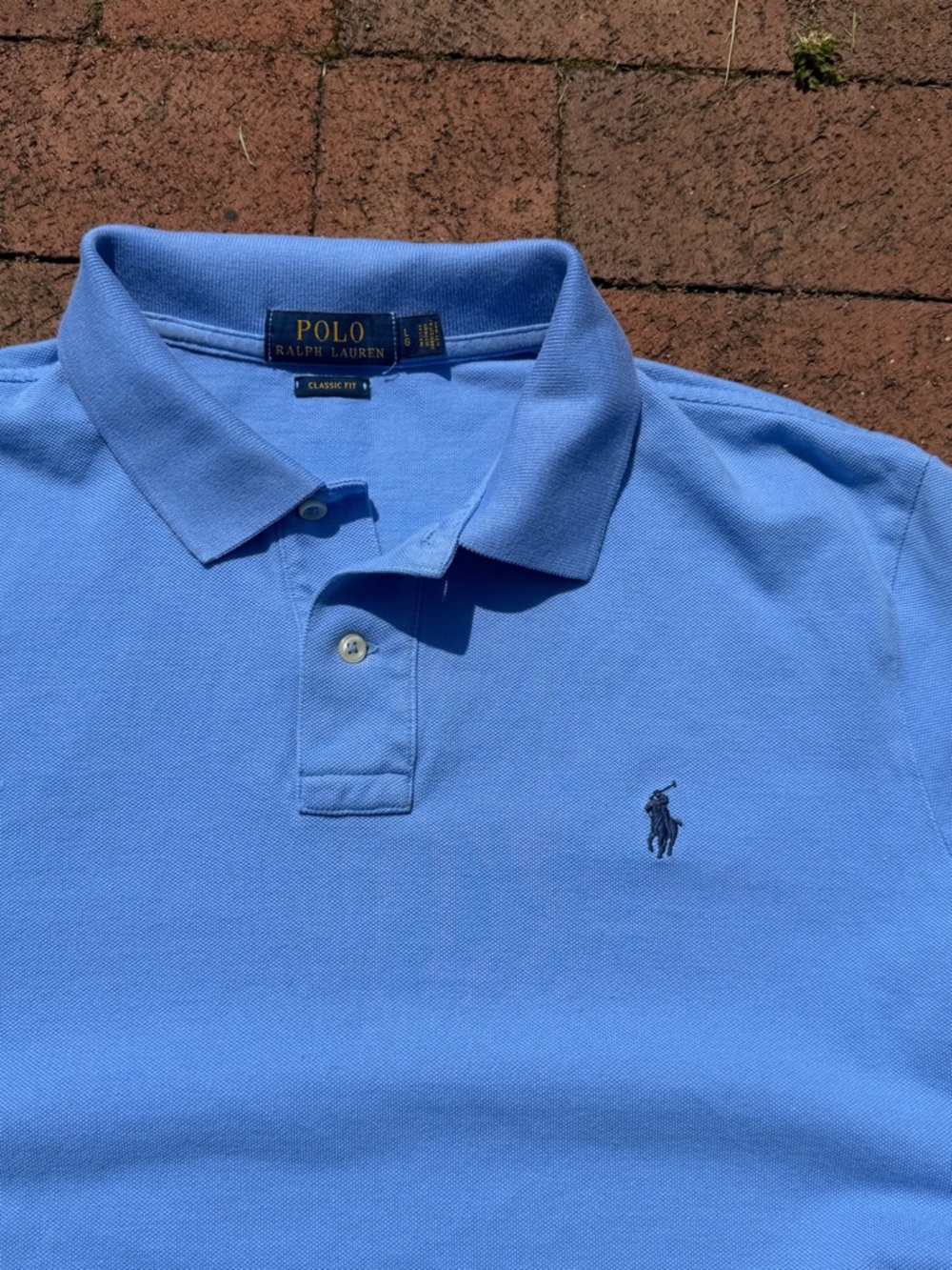 Polo by Ralph Lauren Sky Blue Men's Polo with Navy Pony